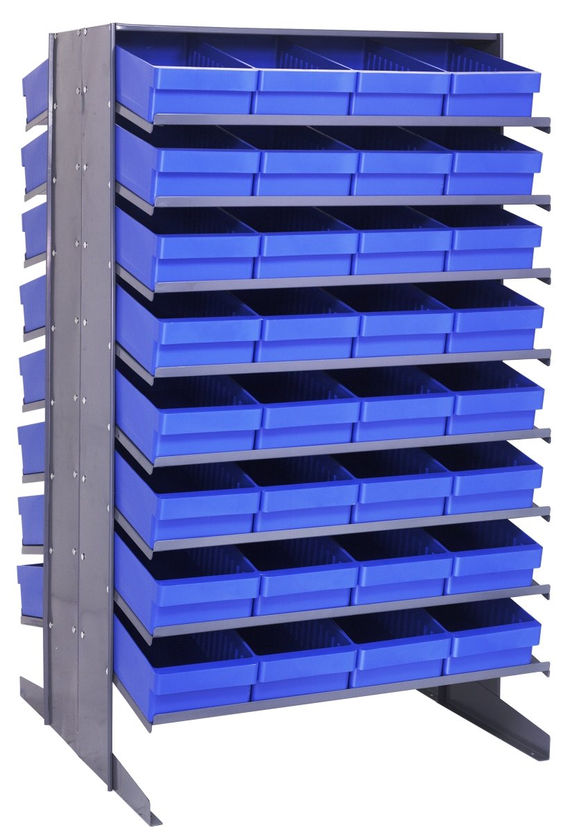 QPRD - 606 - Gravity Shelf Bin Organizers - Industrial 4 Less