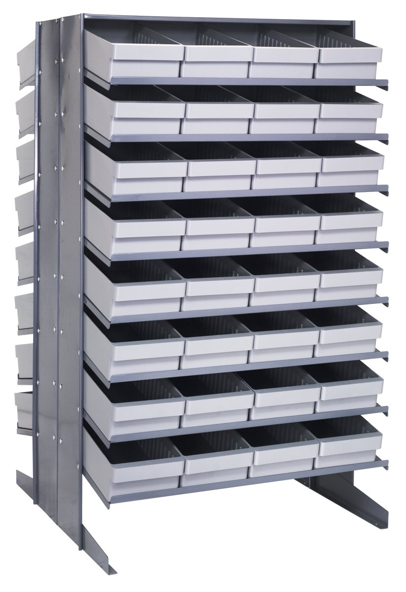 QPRD - 606 - Gravity Shelf Bin Organizers - Industrial 4 Less