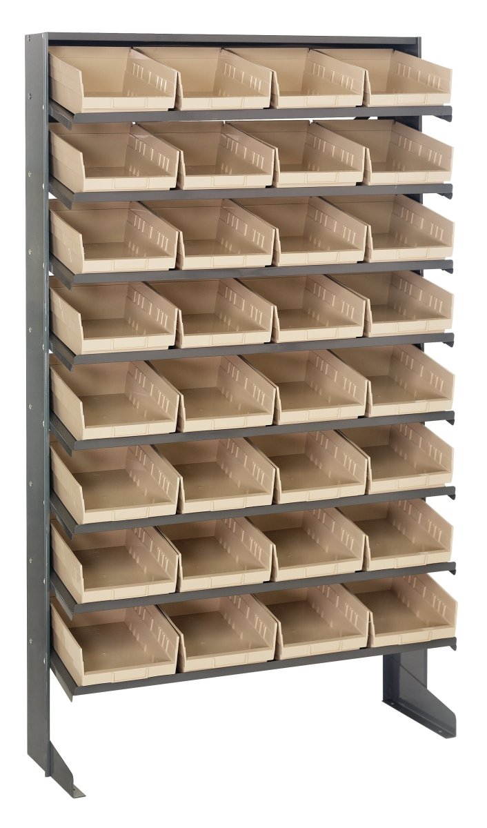 QPRS - 107 - Gravity Shelf Bin Organizers - Industrial 4 Less