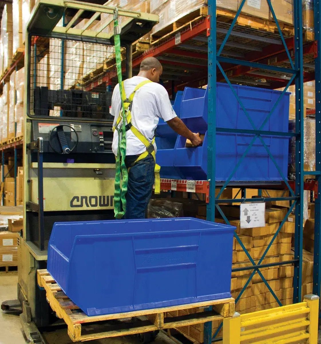 QRB166 | Carton of 6 - Industrial Storage Bins > Stackable Plastic Bins > 42" Deep Stackable Bins > Rack Bins - Industrial 4 Less