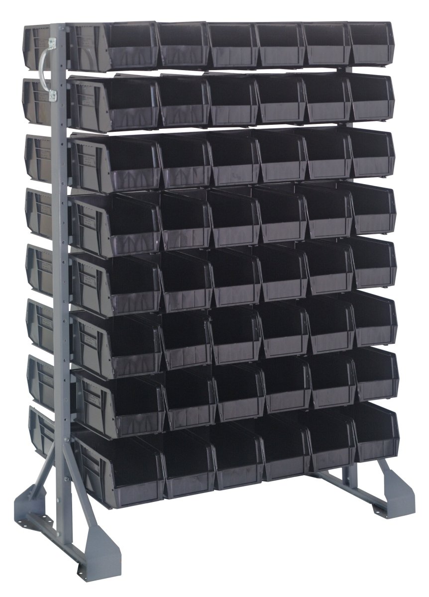 QRU - 16D - 230 - 96 - Stackable Bin Organizers > Racks with Hanging Bins - Industrial 4 Less