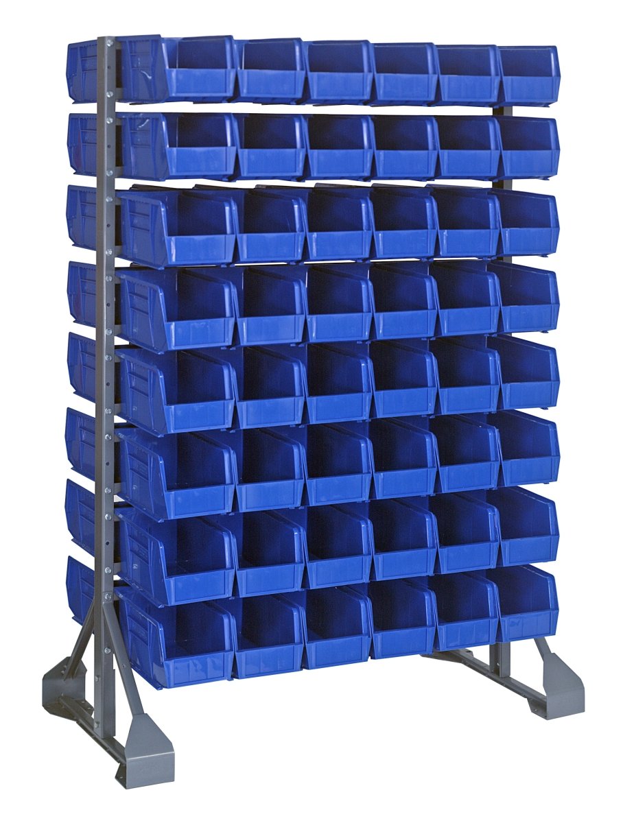 QRU - 16D - 230 - 96 - Stackable Bin Organizers > Racks with Hanging Bins - Industrial 4 Less