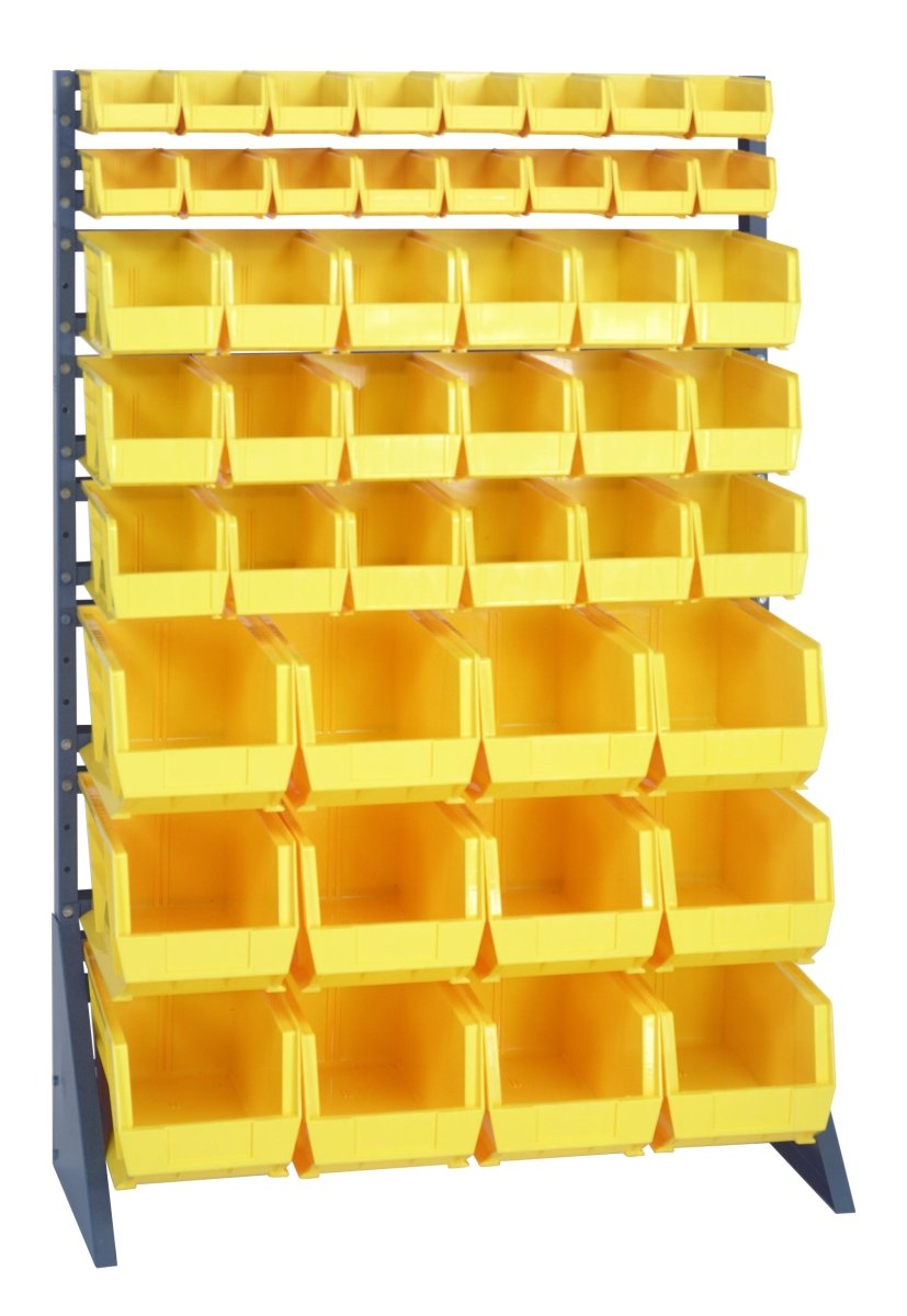 QRU - 16S - 220230240 - Stackable Bin Organizers > Racks with Hanging Bins - Industrial 4 Less