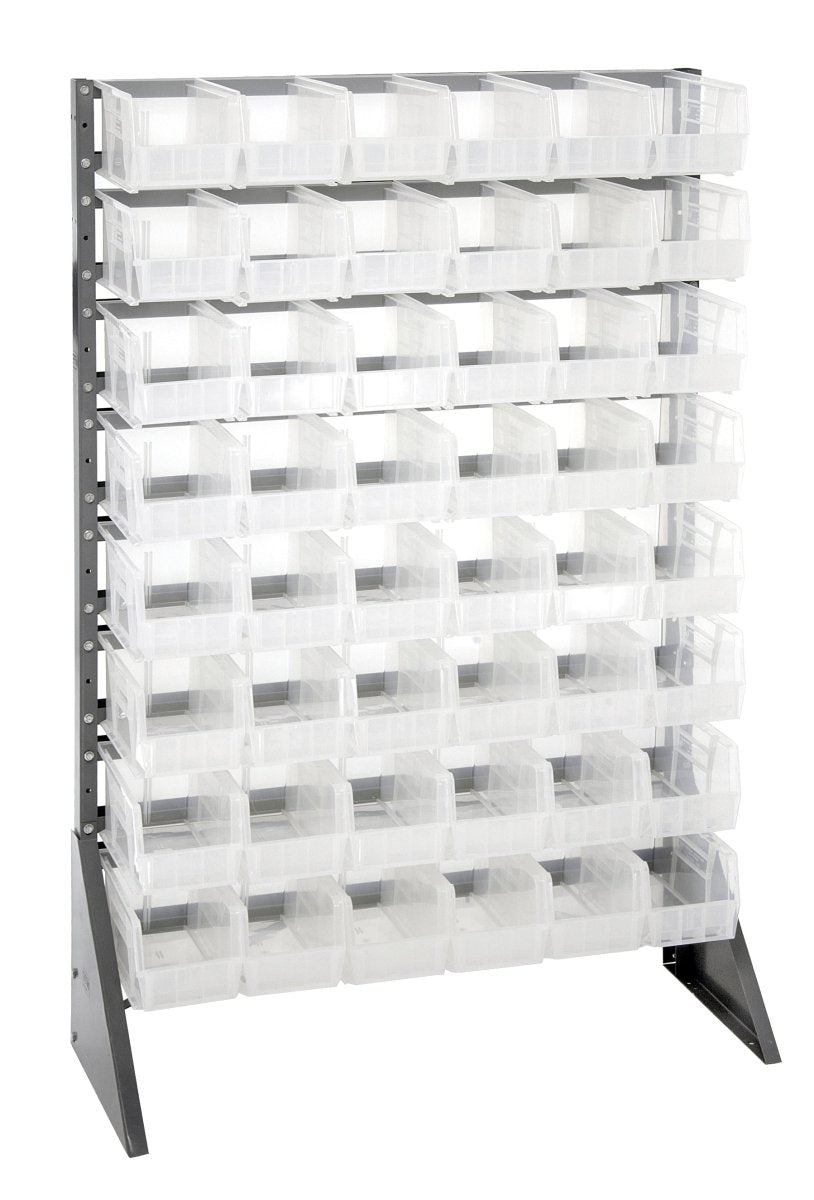 QRU - 16S - 230 - 48 - Stackable Bin Organizers > Racks with Hanging Bins - Industrial 4 Less