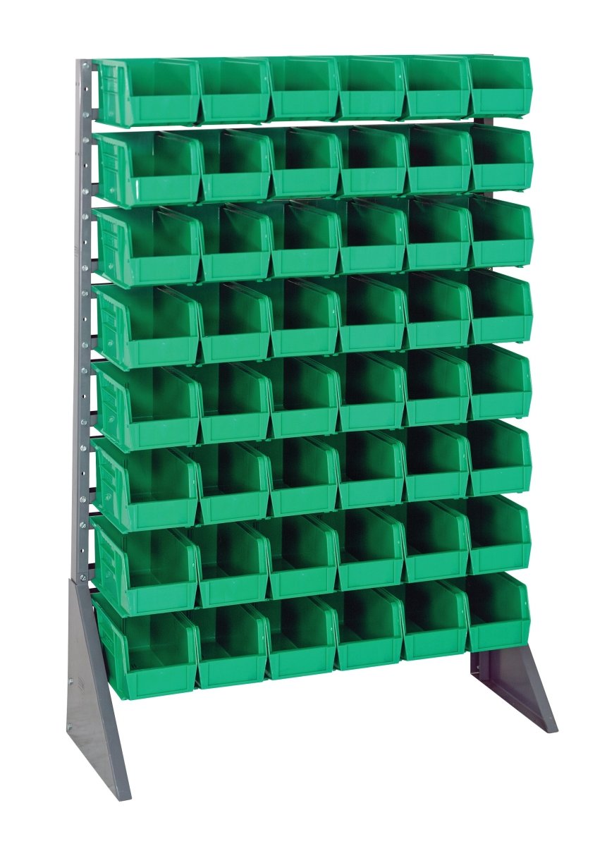 QRU - 16S - 230 - 48 - Stackable Bin Organizers > Racks with Hanging Bins - Industrial 4 Less