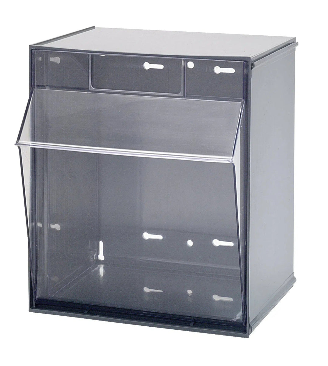 QTB301 | 1 Compartment Tip Out Bin - Clear Tip Out Bins - Industrial 4 Less