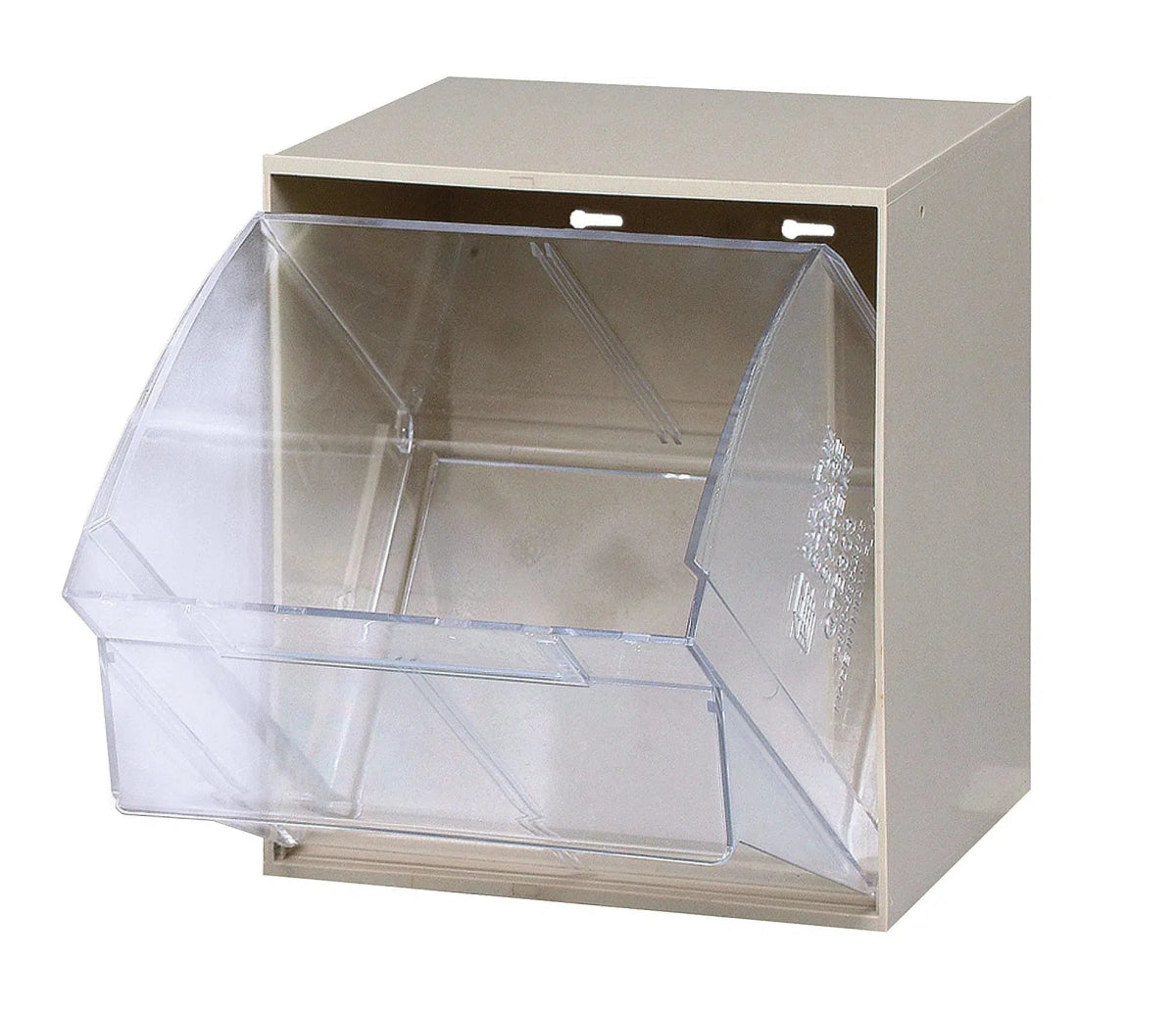 QTB301 | 1 Compartment Tip Out Bin - Clear Tip Out Bins - Industrial 4 Less