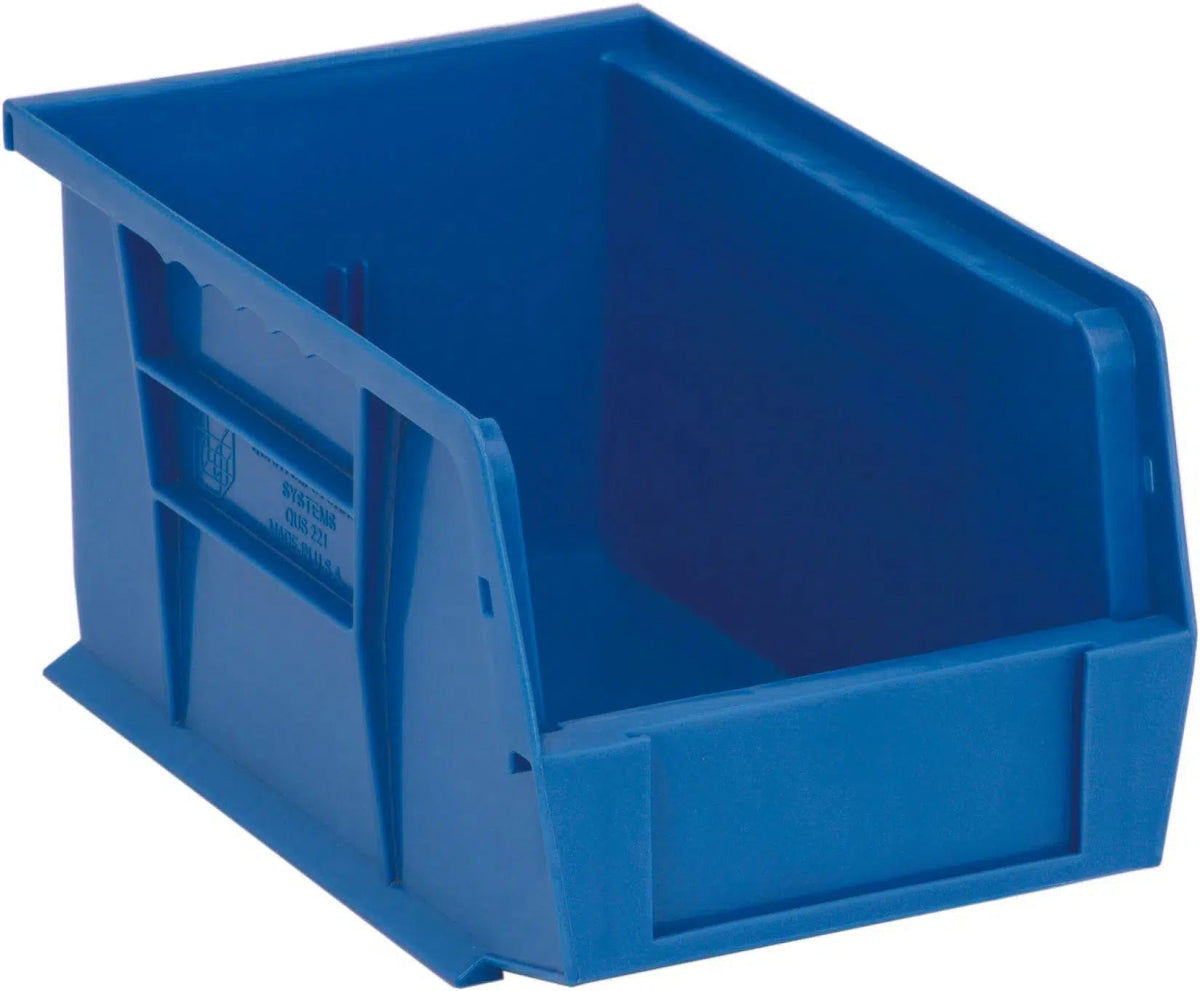 QUS221 | Carton of 12 - Industrial Storage Bins > Stackable Plastic Bins > Ultra Stack and Hang Bins - Industrial 4 Less