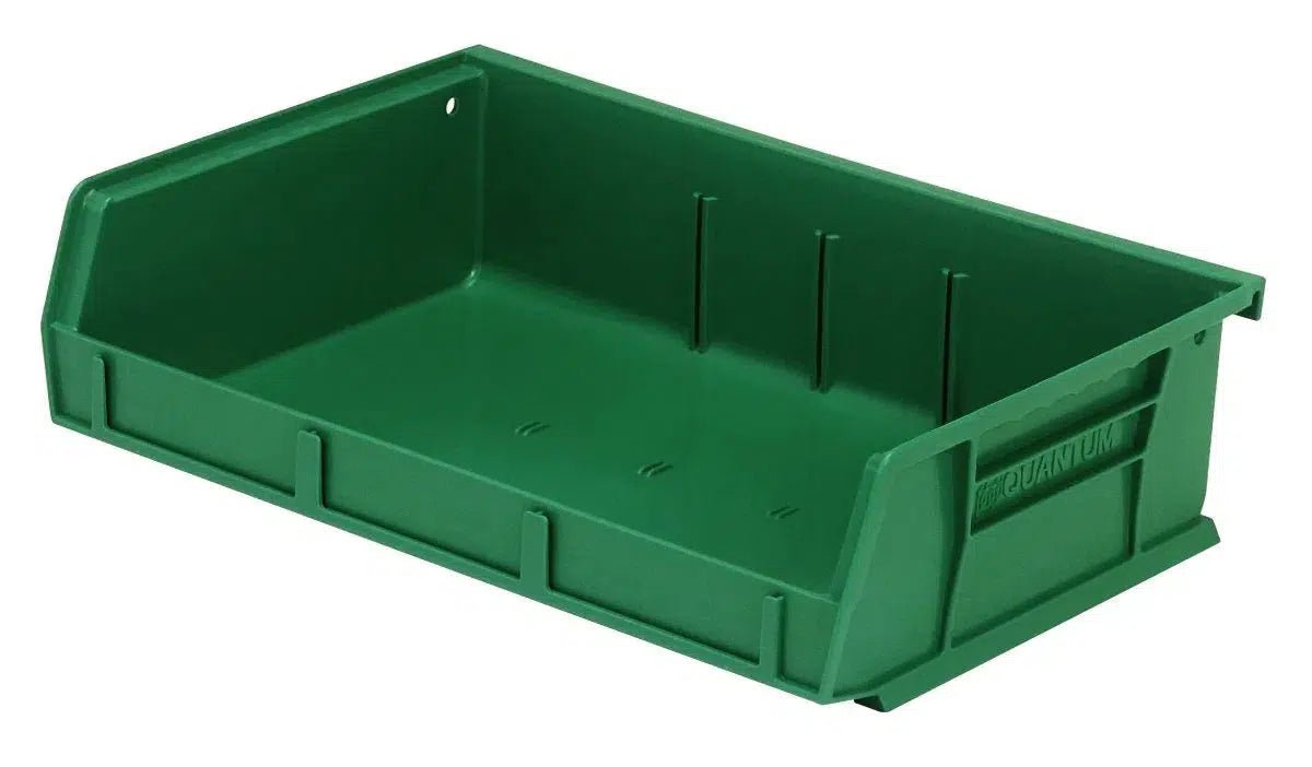 QUS232 | Carton of 8 - Industrial Storage Bins > Stackable Plastic Bins > Ultra Stack and Hang Bins - Industrial 4 Less