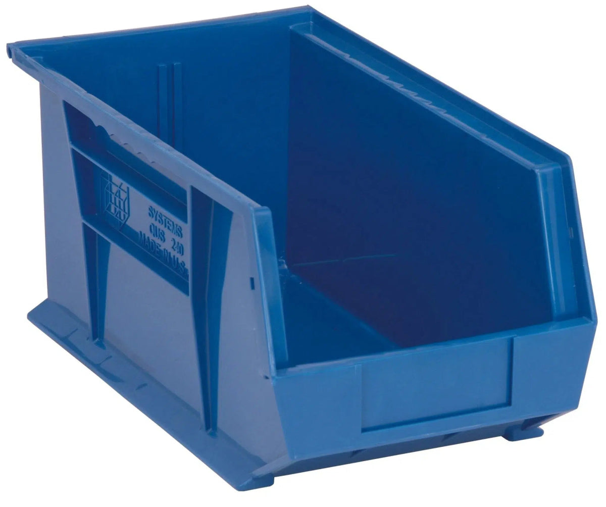 QUS240 | Carton of 12 - Industrial Storage Bins > Stackable Plastic Bins > Ultra Stack and Hang Bins - Industrial 4 Less