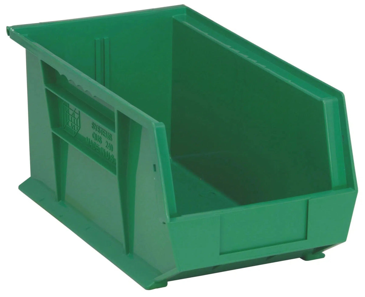 QUS240 | Carton of 12 - Industrial Storage Bins > Stackable Plastic Bins > Ultra Stack and Hang Bins - Industrial 4 Less