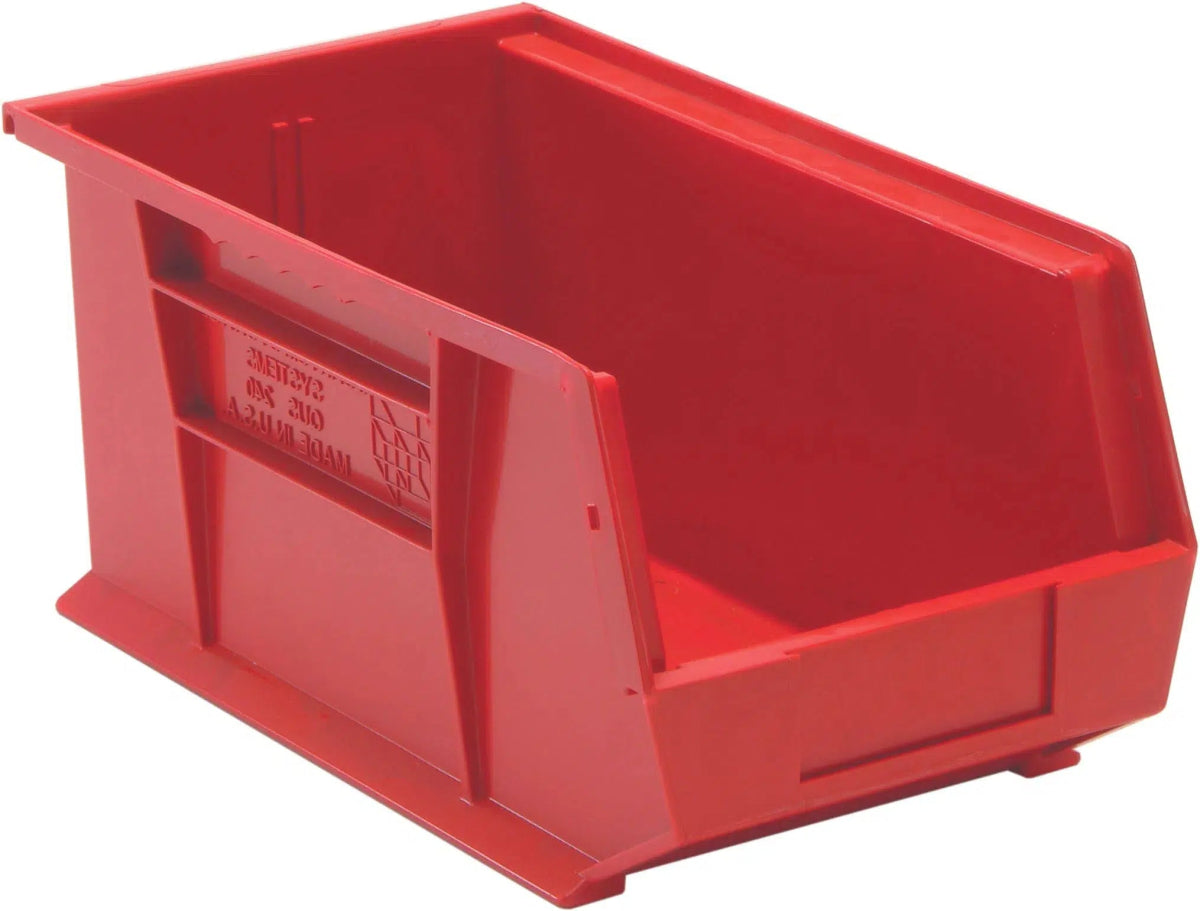 QUS240 | Carton of 12 - Industrial Storage Bins > Stackable Plastic Bins > Ultra Stack and Hang Bins - Industrial 4 Less