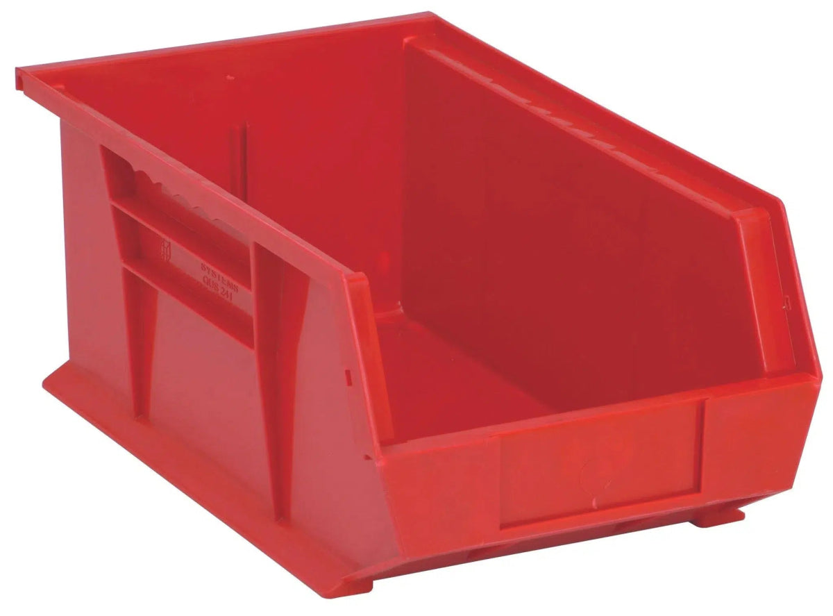 QUS241 | Carton of 12 - Industrial Storage Bins > Stackable Plastic Bins > Ultra Stack and Hang Bins - Industrial 4 Less