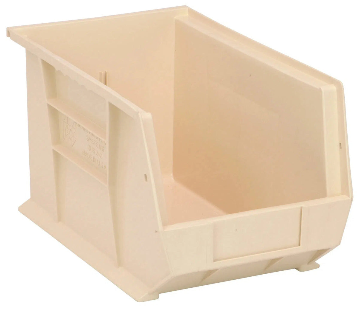 QUS242 | Carton of 12 - Industrial Storage Bins > Stackable Plastic Bins > Ultra Stack and Hang Bins - Industrial 4 Less