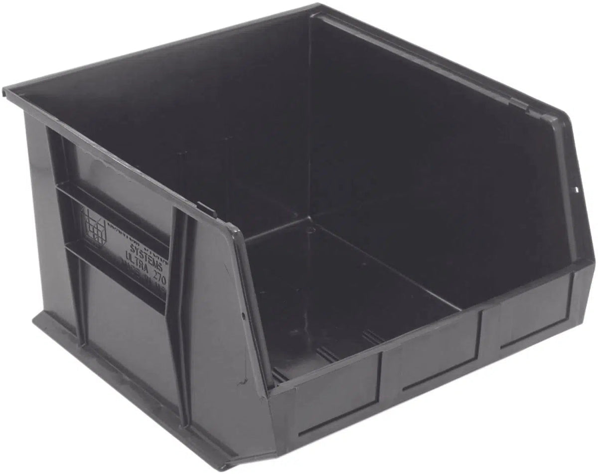 QUS270 | Carton of 3 - Industrial Storage Bins > Stackable Plastic Bins > Ultra Stack and Hang Bins - Industrial 4 Less