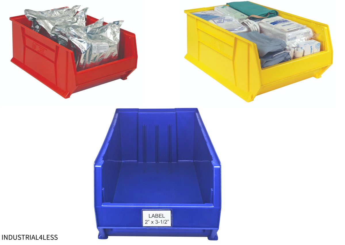 QUS970 | Carton of 6 - Industrial Storage Bins > Stackable Plastic Bins > 30" Deep Stackable Bins - Industrial 4 Less