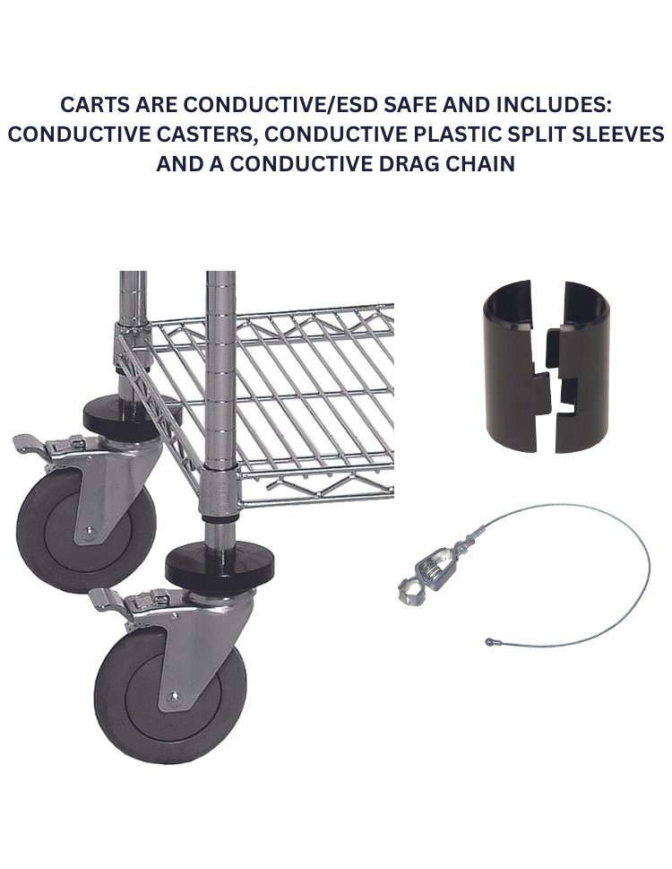 SMT Reel Shelving Carts - Conductive/ESD Safe - Wire Reel Shelving > SMT Reel Shelving - Industrial 4 Less