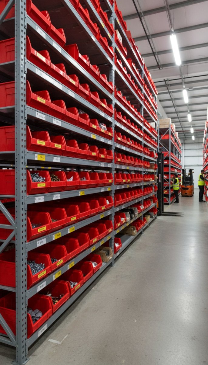 Warehouse Storage Bins – Heavy - Duty Stacking Plastic Parts Bins - Industrial 4 Less