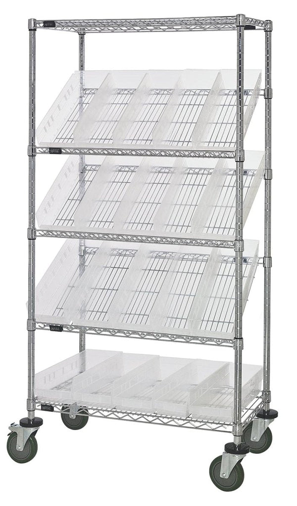 Wire Shelving Suture Cart | WRCSL5-63-1836-104CL