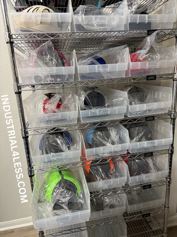18" Clear Shelf Bins Organizers for Inventory