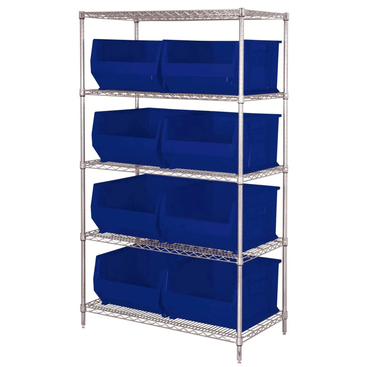 WR5 - 975 | 30" x 42" x 74" Shelving Unit with 8 Bins - Industrial 4 Less