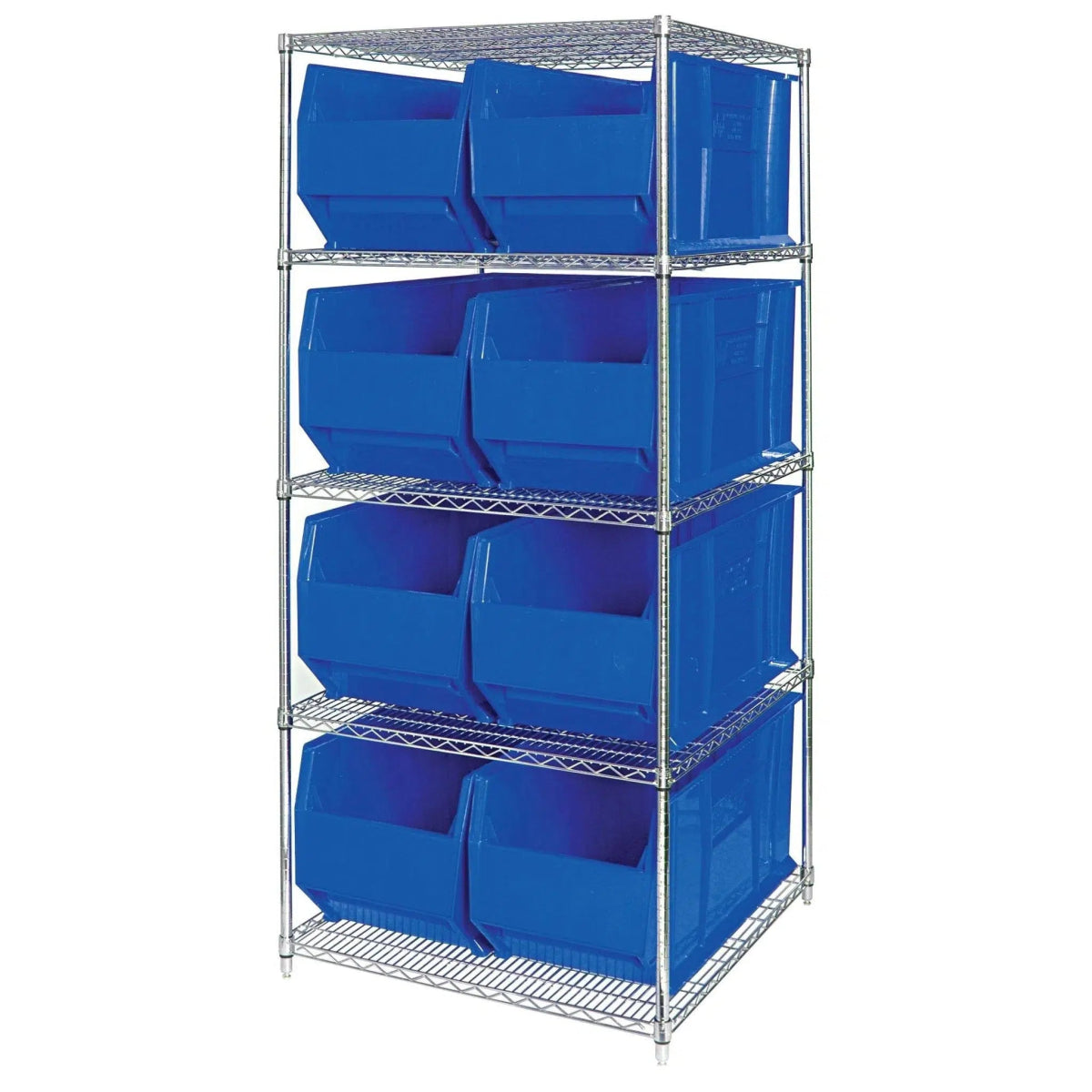 WR5 - 993 | 36" x 36" x 74" Shelving Unit with 8 Bins - Industrial 4 Less