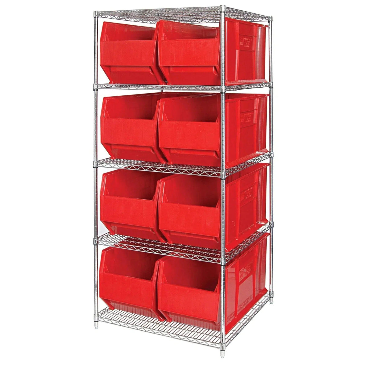 WR5 - 993 | 36" x 36" x 74" Shelving Unit with 8 Bins - Industrial 4 Less