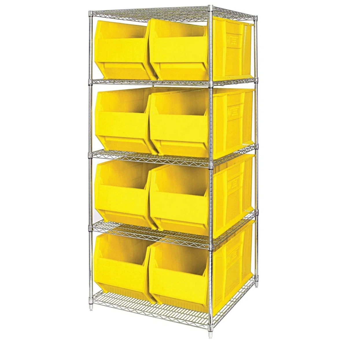 WR5 - 993 | 36" x 36" x 74" Shelving Unit with 8 Bins - Industrial 4 Less