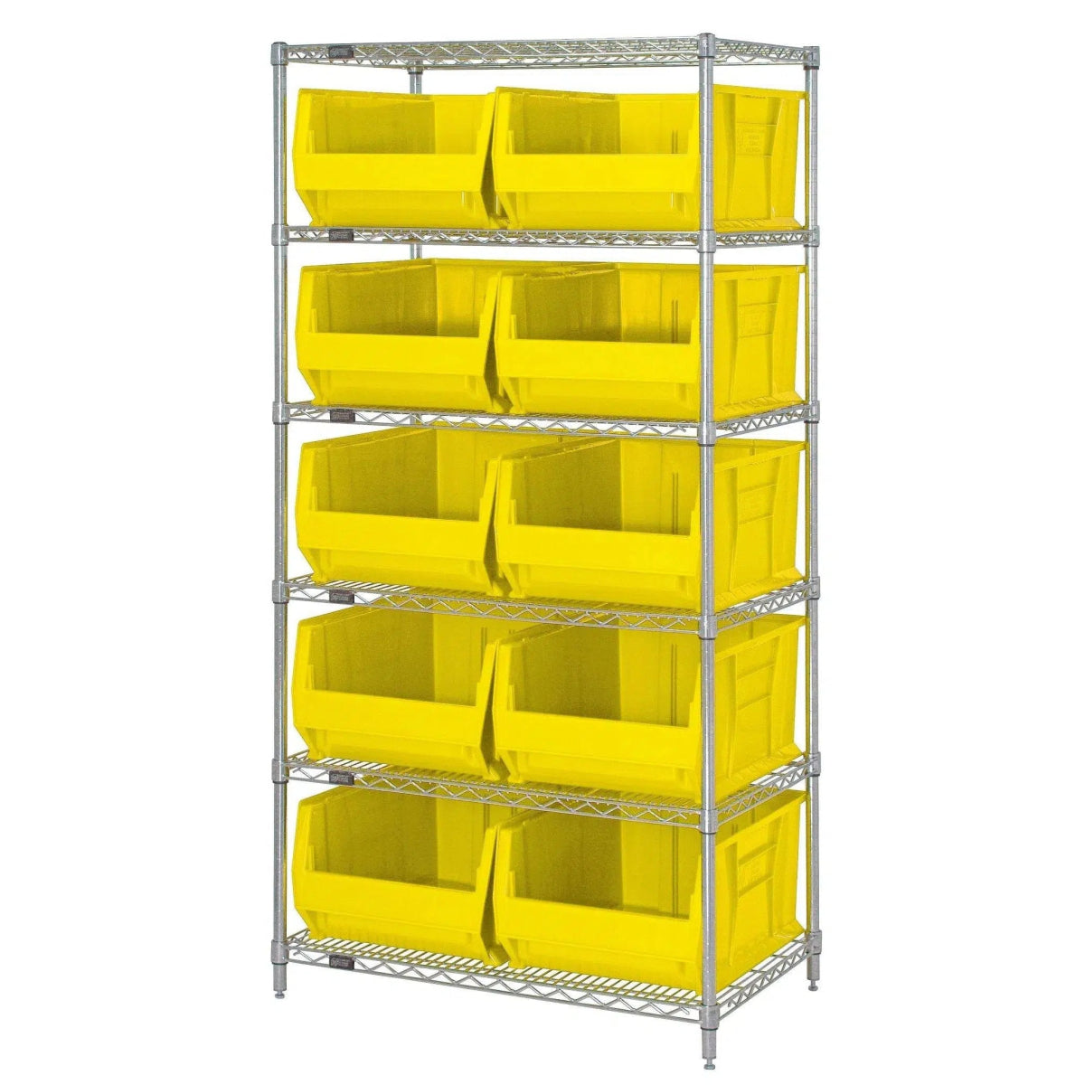 WR6 - 974 | 30" x 36" x 74" Shelving Unit with 10 Bins - Industrial 4 Less