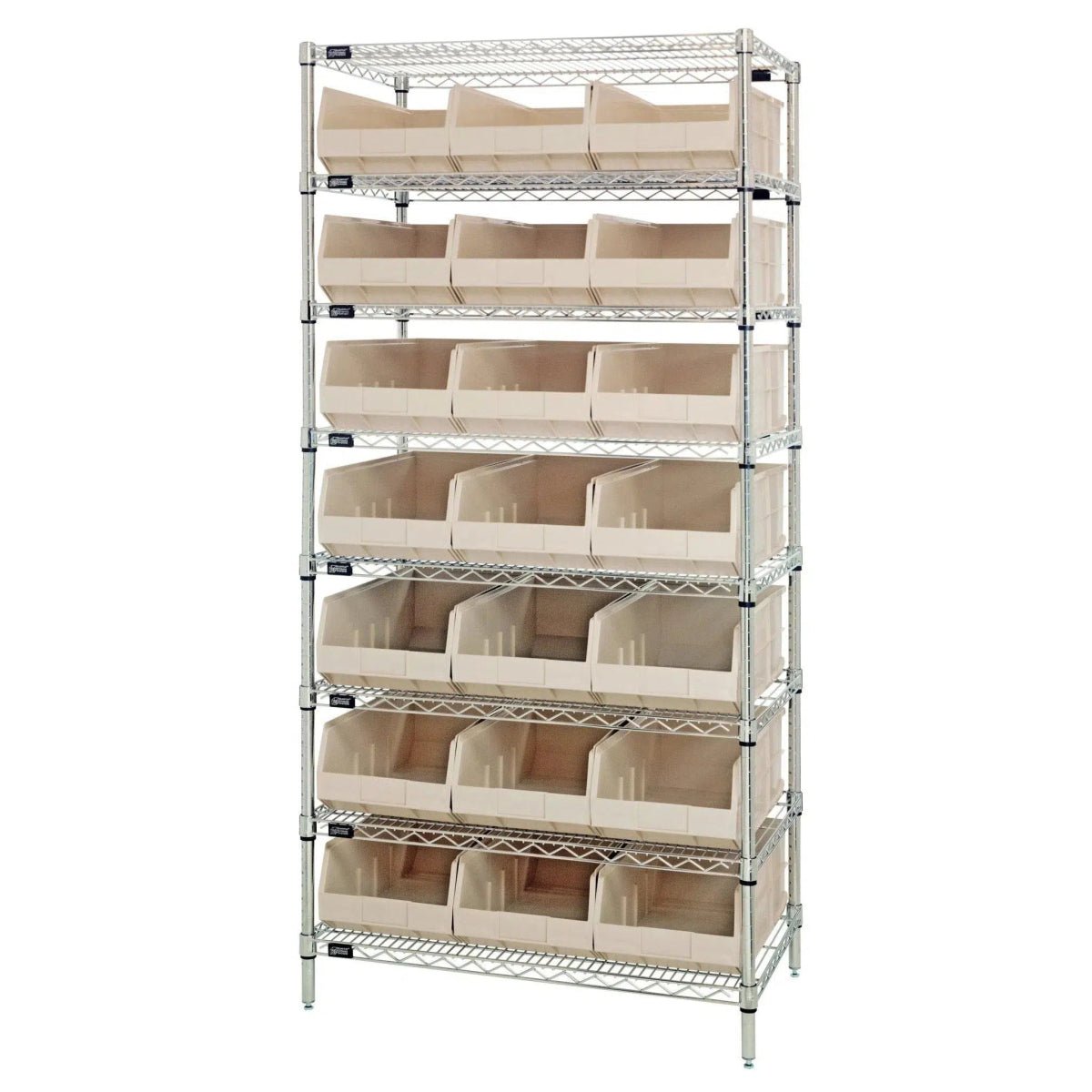 WR8 - 445 | 14" x 36" x 74" Shelving Unit with 21 Bins - Industrial 4 Less