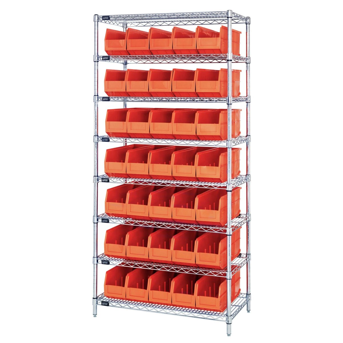 WR8 - 461 | 18" x 36" x 74" Shelving Unit with 35 Bins - Industrial 4 Less