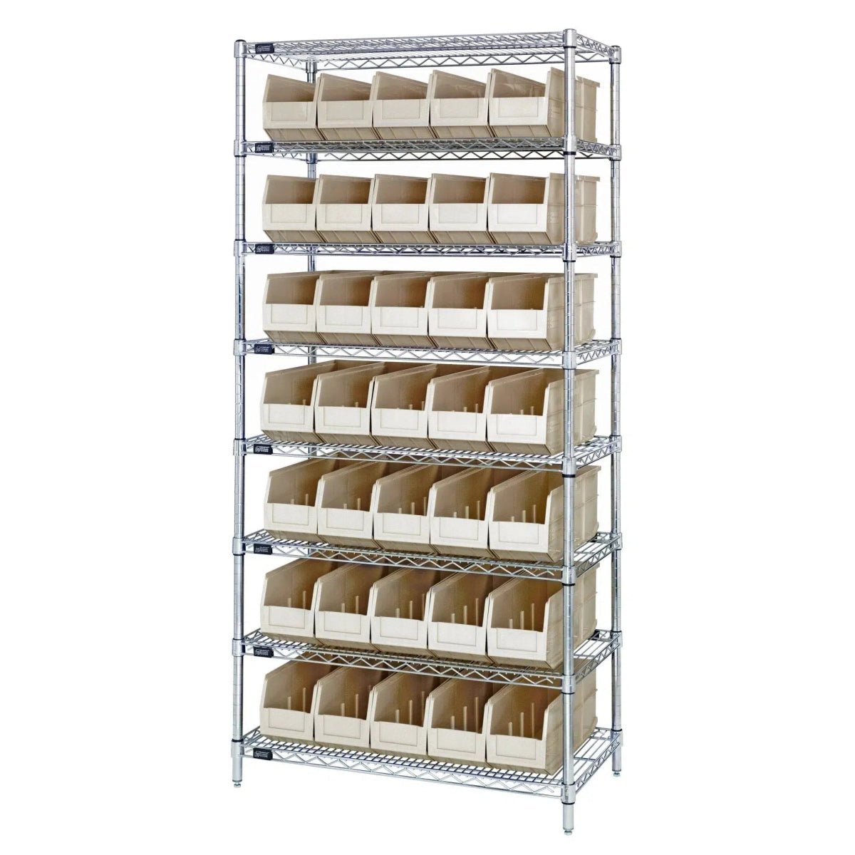 WR8 - 461 | 18" x 36" x 74" Shelving Unit with 35 Bins - Industrial 4 Less